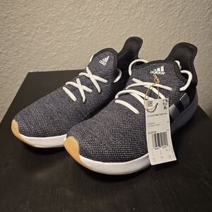 Adidas Men's Black and White Sneakers